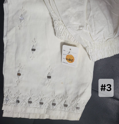 Multiple Designs White Bottoms (cotton)