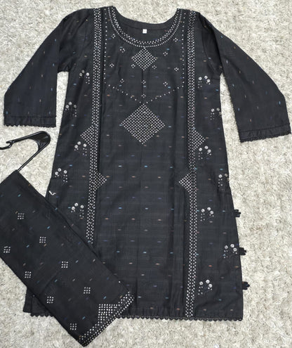 Girls Embroidered Suit