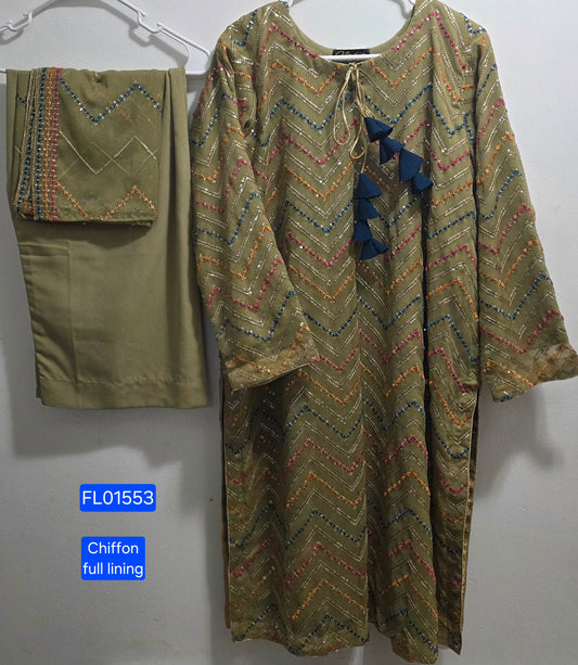 Chiffon Fancy Suit