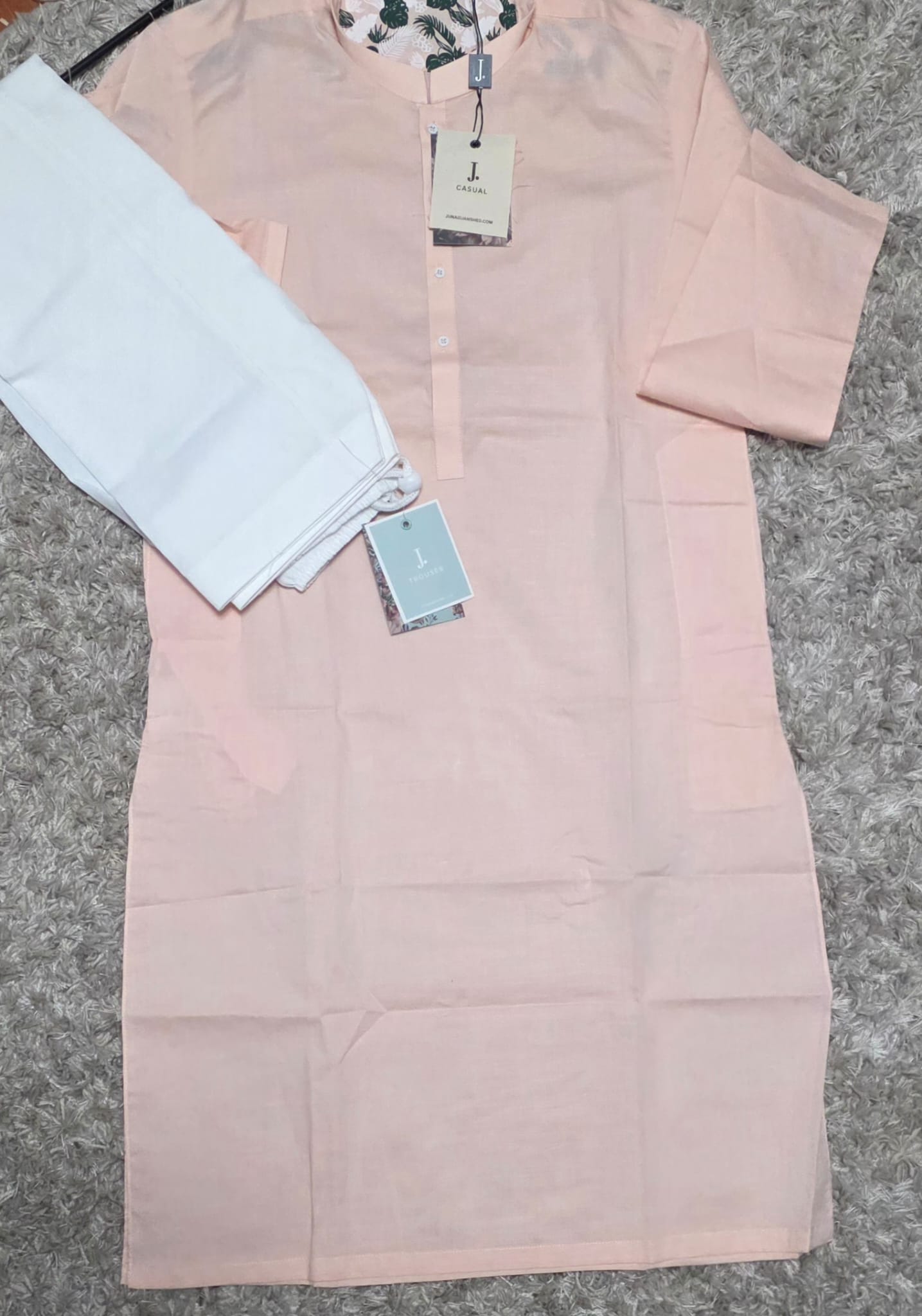 J. Brand Peach Shalwar Kameez (12yrs)
