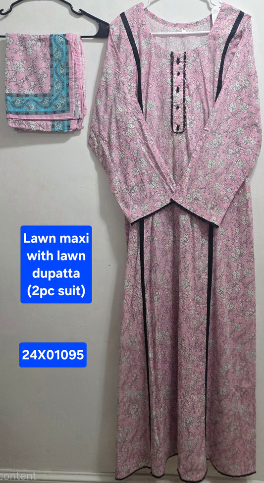 Lawn Maxi & Dupatta (2pc)