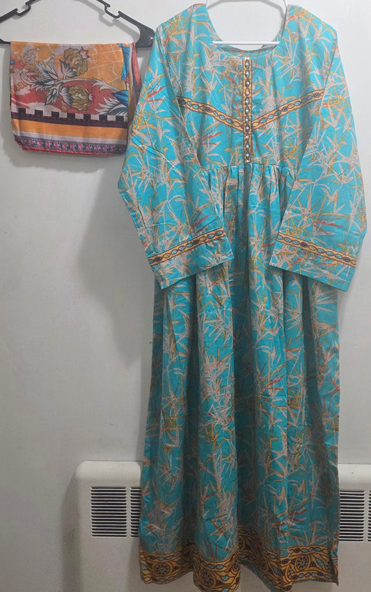 Lawn Maxi & Dupatta (2pc)