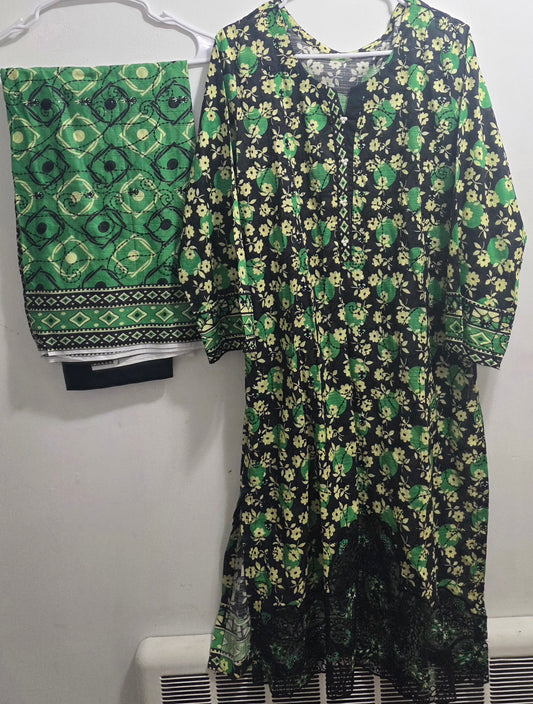 Doria Lawn Embroidered 3pc Suit