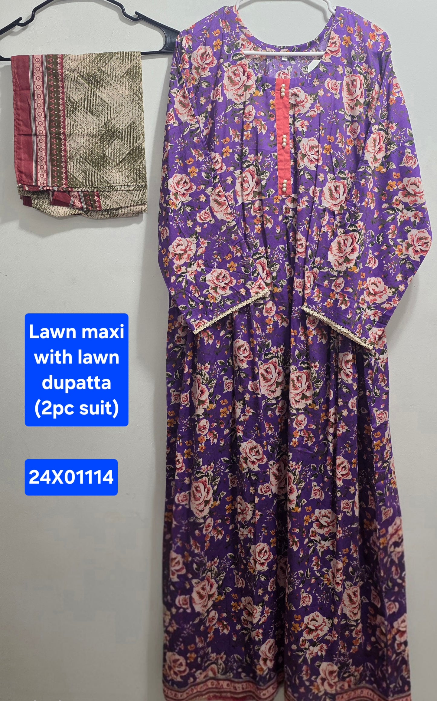 Lawn Maxi & Dupatta (2pc)