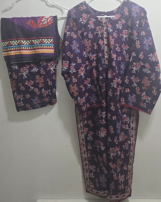 Lawn 3pc Suit