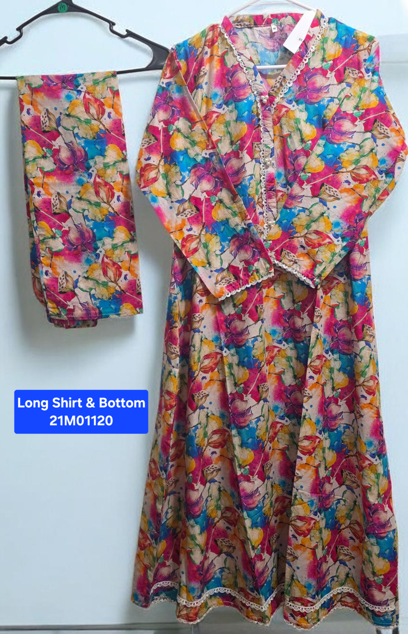 Lawn Long Shirt Suit (2pc)