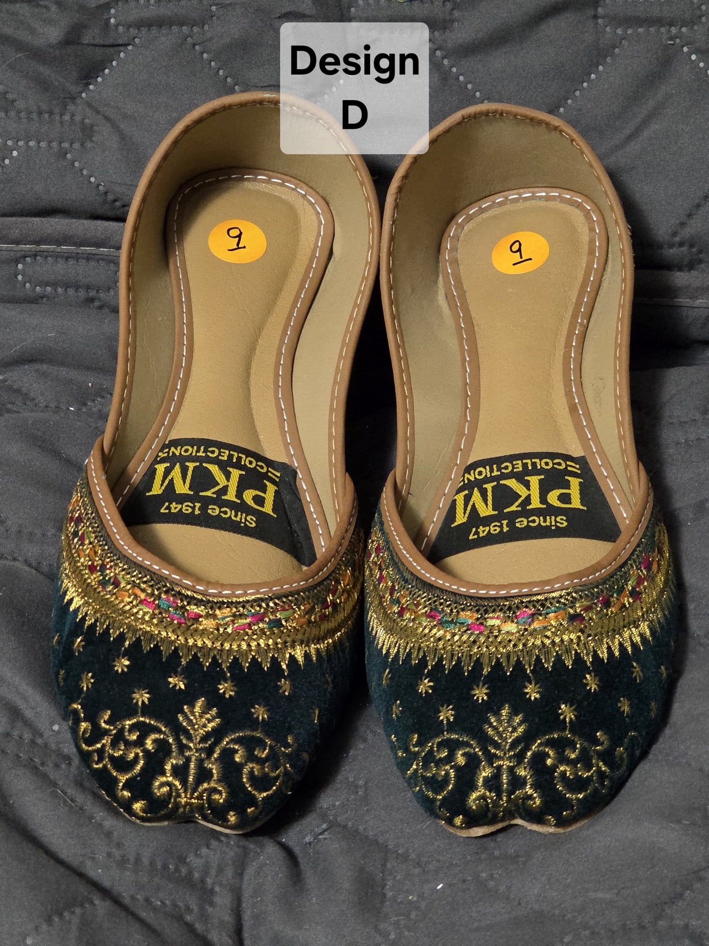 Multiple Designs of Khussa Size 9