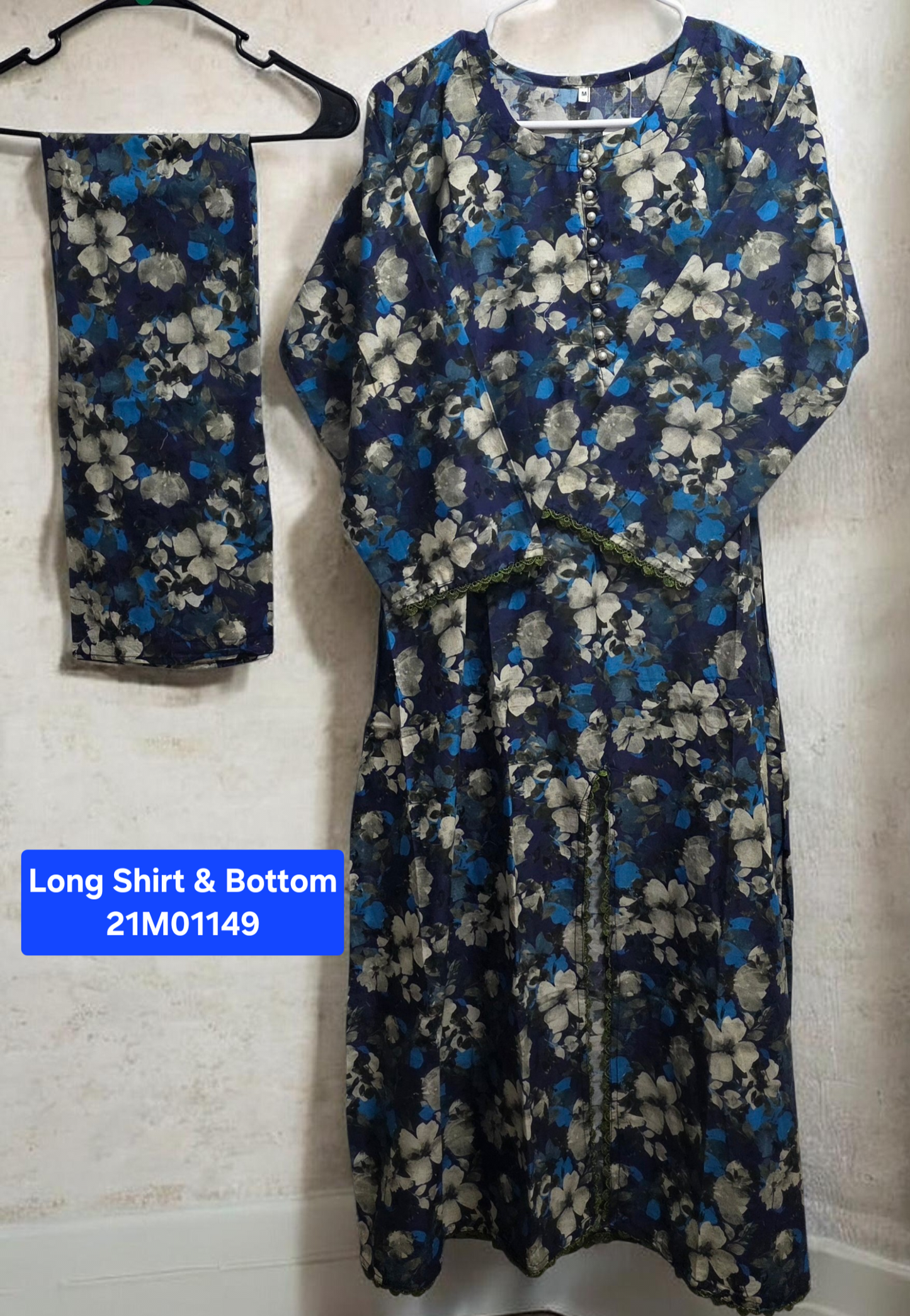 Lawn Long Shirt Suit (2pc)