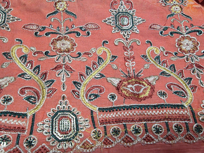 Embroidered Khaddar Cutwork 3pc Suit