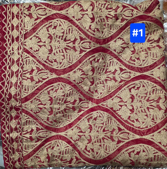 Chiffon Kashmiri Embroidered Dupatta