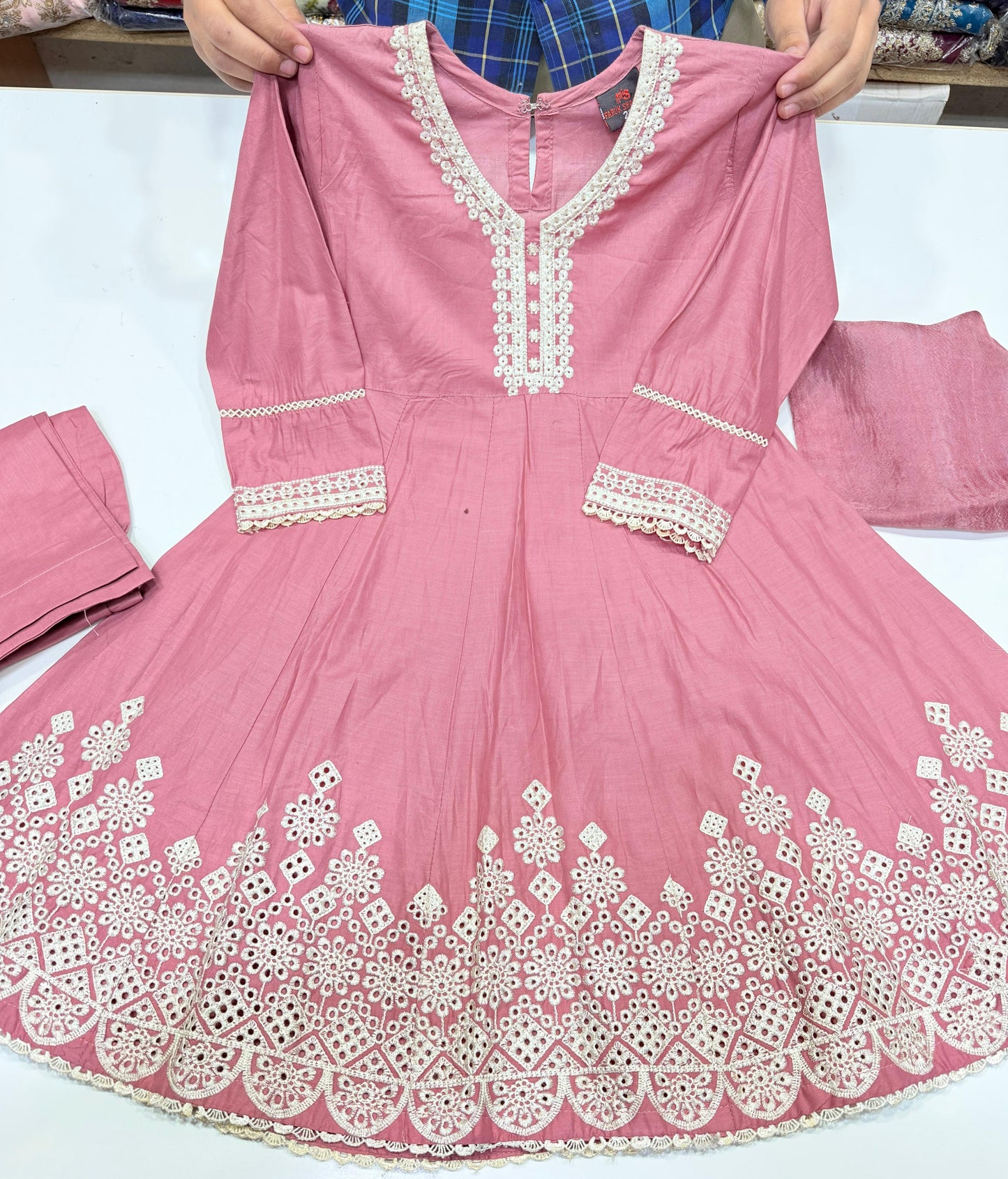 Girls Embroidered Suit (7-8yrs)
