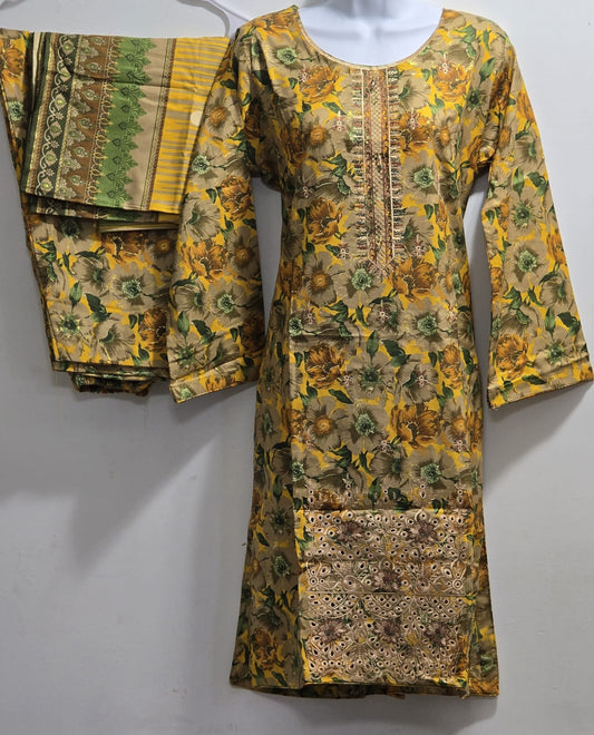 *Super Sale* Dhanak 3pc suit