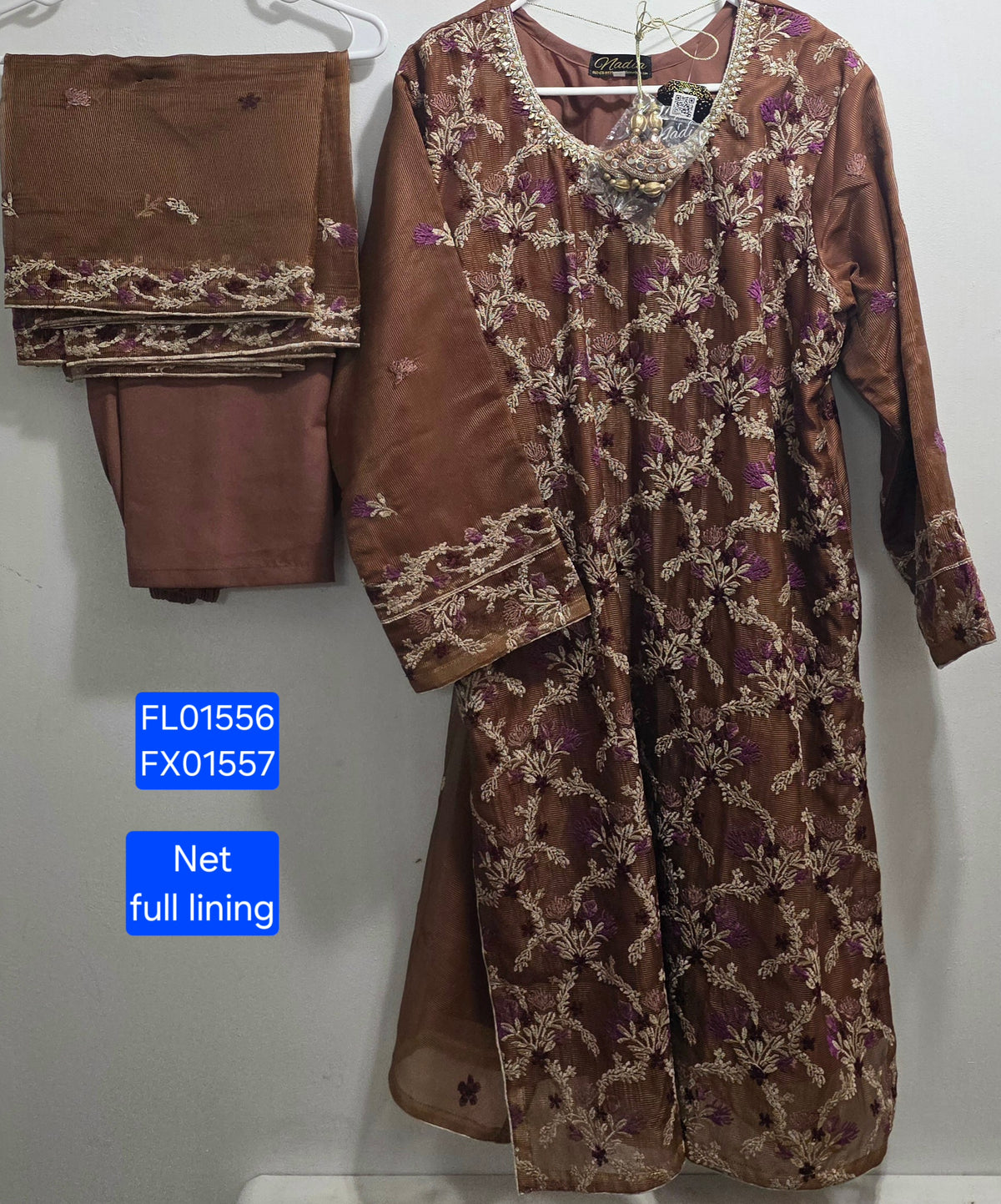 Khadi Net Fancy Suit