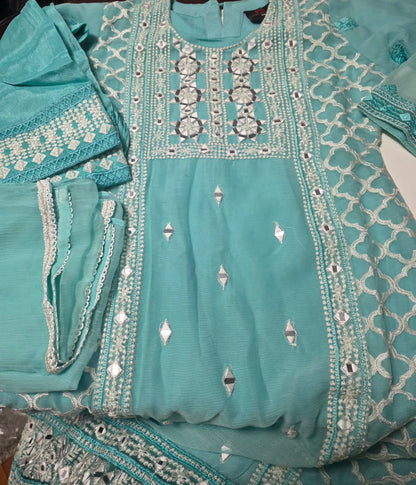 Girls Embroidered Suit (8-9yrs)