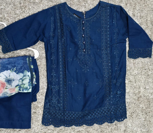 Girls Embroidered Suit