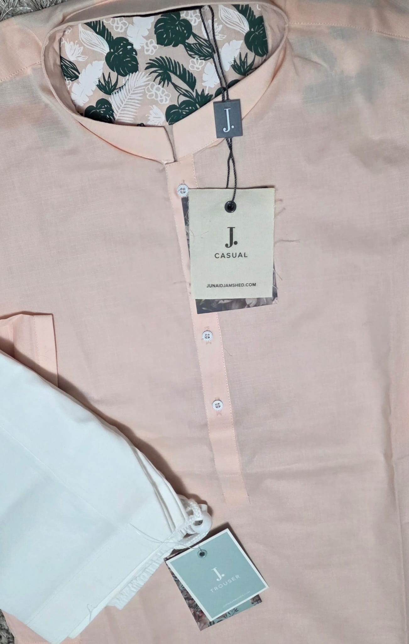 J. Brand Peach Shalwar Kameez (12yrs)