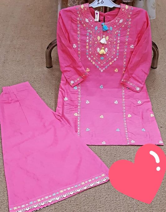 Girls Embroidered Suit