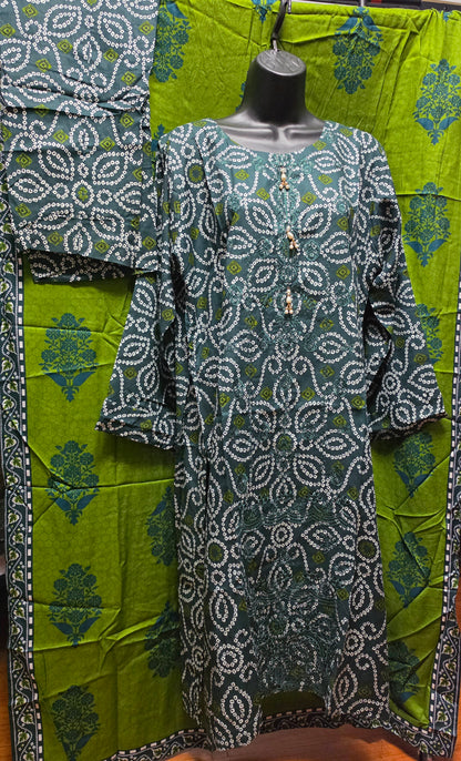Linen Embroidered 3pc Suit
