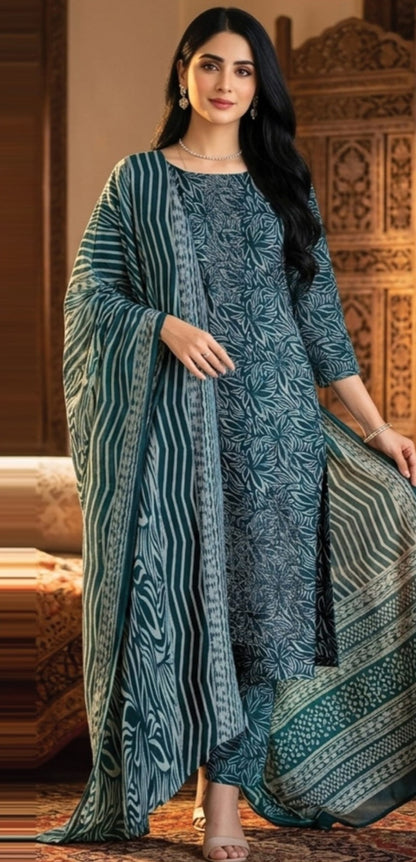 Cotton 3pc Suit