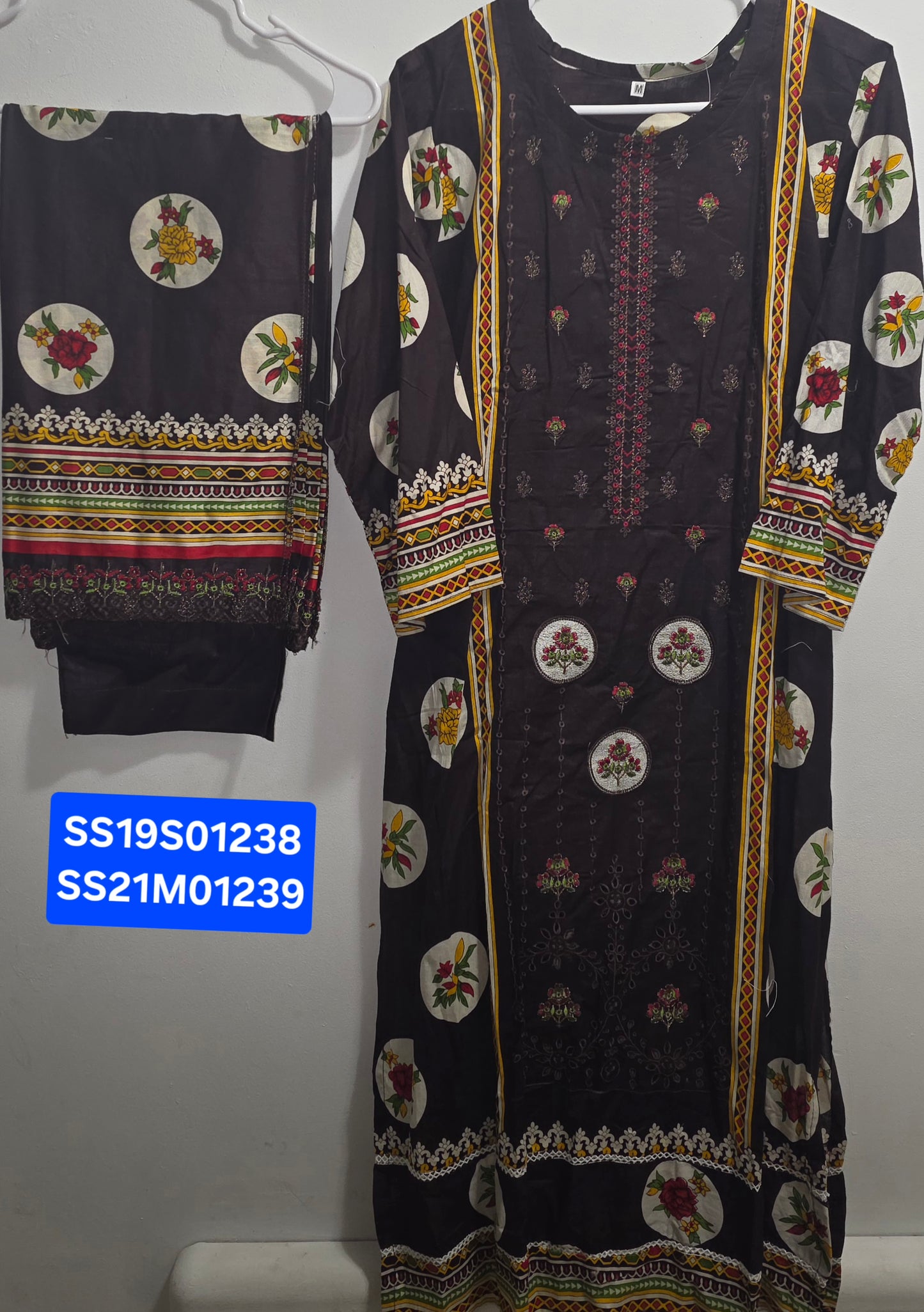 Lawn 3pc Suit with Lawn Cutwork Dupatta